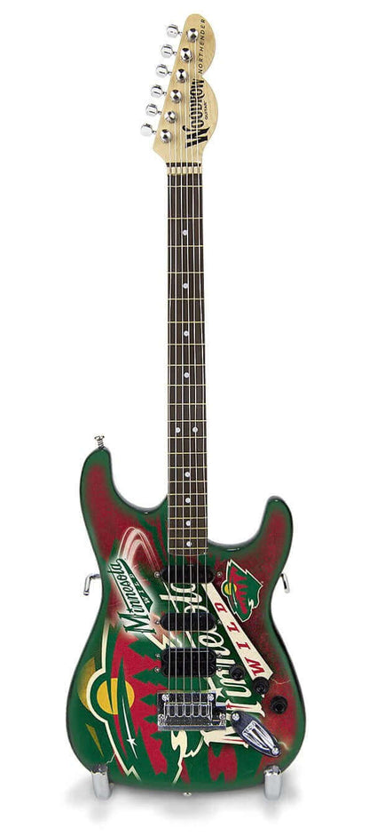 Mini-guitare de collection 10 po Minnesota Wild