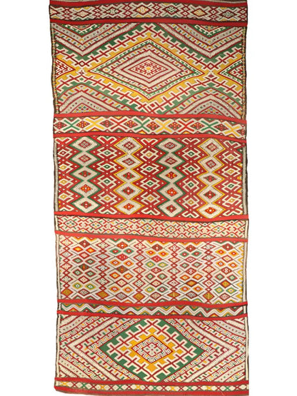 Moroccan Marmoucha Soumak Rug | 4' x 8' 5"