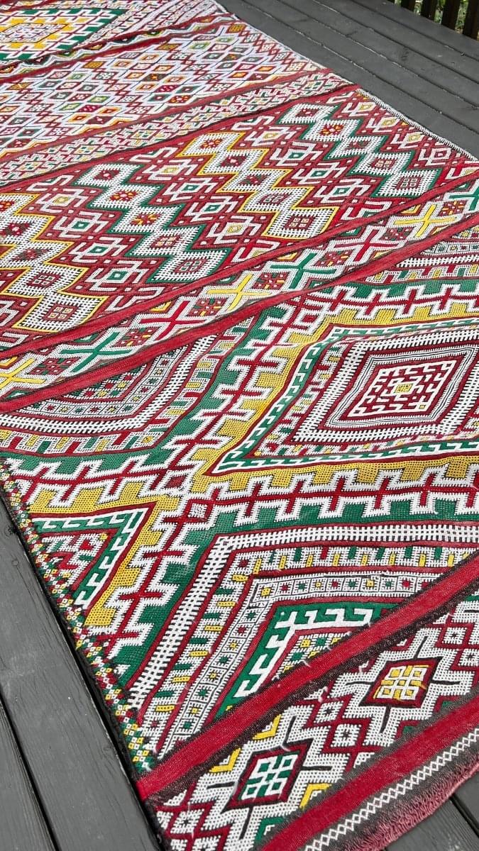 Moroccan Marmoucha Soumak Rug | 4' x 8' 5"