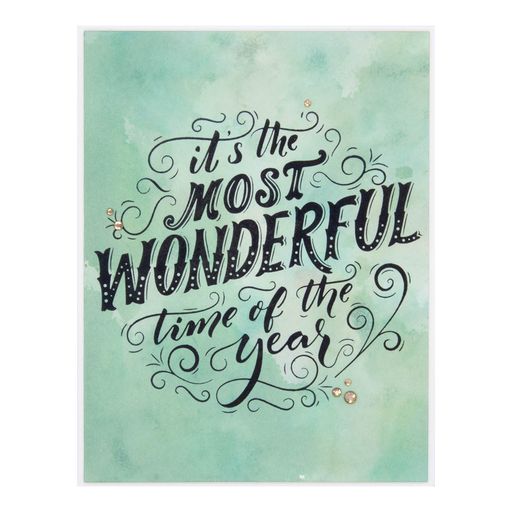 Plaque d'impression « Most Wonderful Time » de la collection BetterPress Christmas