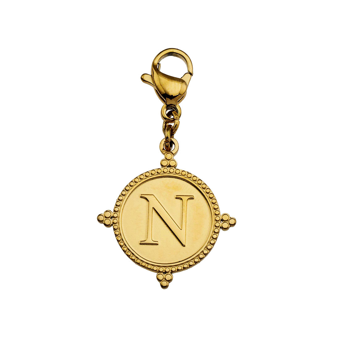 Gold Ornate Alphabet Letter Charms (A–Z) for Necklaces & Bracelets