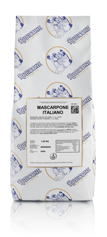 Mascarpone Italiano Dessert Base - Case of 8 x 1.65 KG bags - Bakery and Pastry - Rubicone Canada - Ships Free Within Canada on Orders Above CAD $199