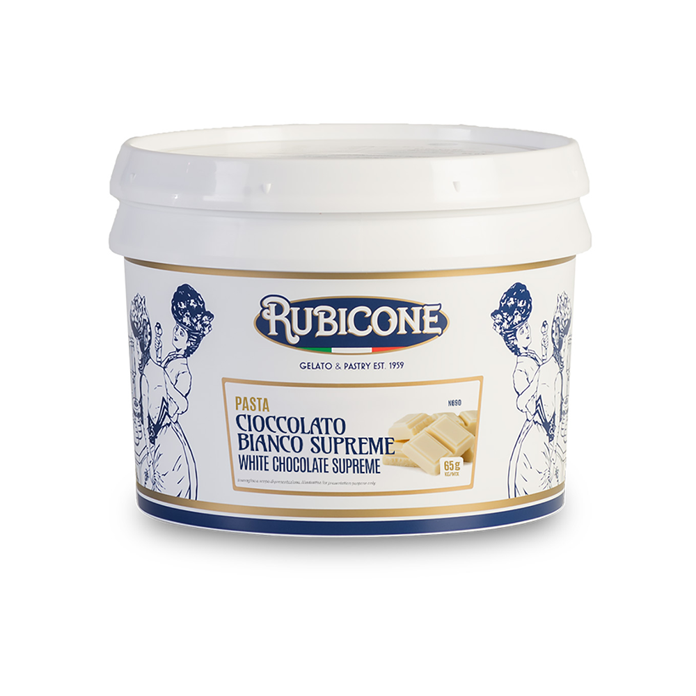 White Chocolate Supreme Paste - Gelato Pastes - 3 KG Bucket - Rubicone Canada - Ships Free Within Canada on Orders Above CAD $199