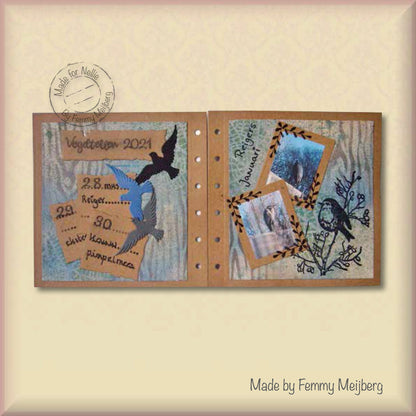 Nellie's Choice Pochoir A6 pour Kit de Couleurs Magnétiques Écorce