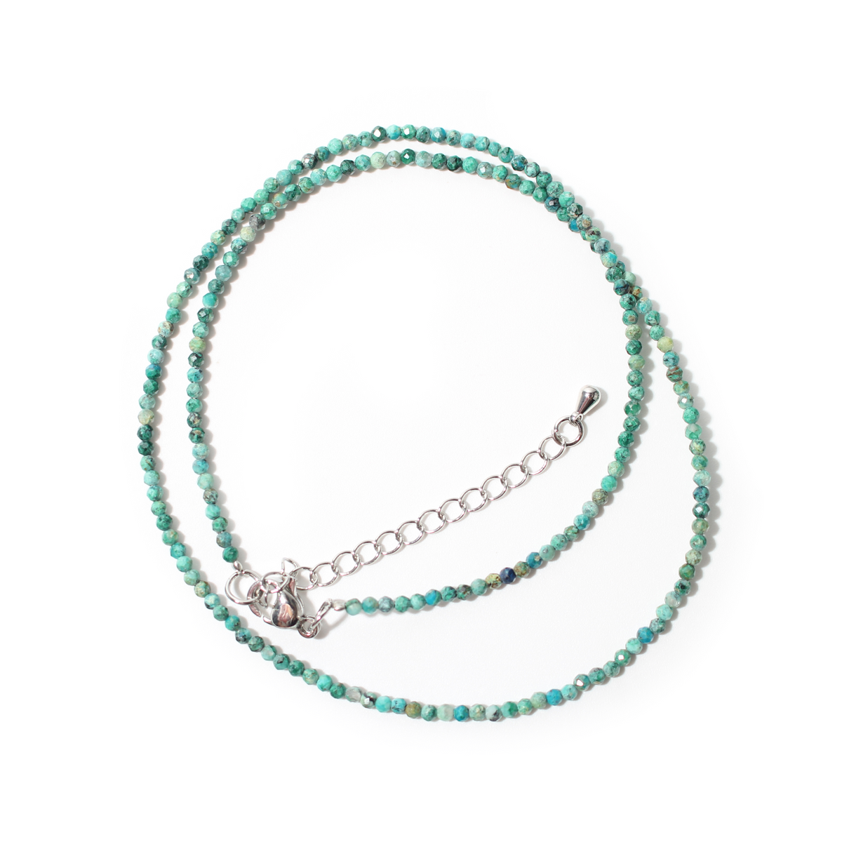 Chrysocolla Bead Necklace - 2-3mm