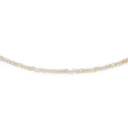 Citrine Bead Necklace - 2-3mm (Enhanced)