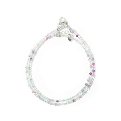 Fluorite Bead Necklace - 2-3mm