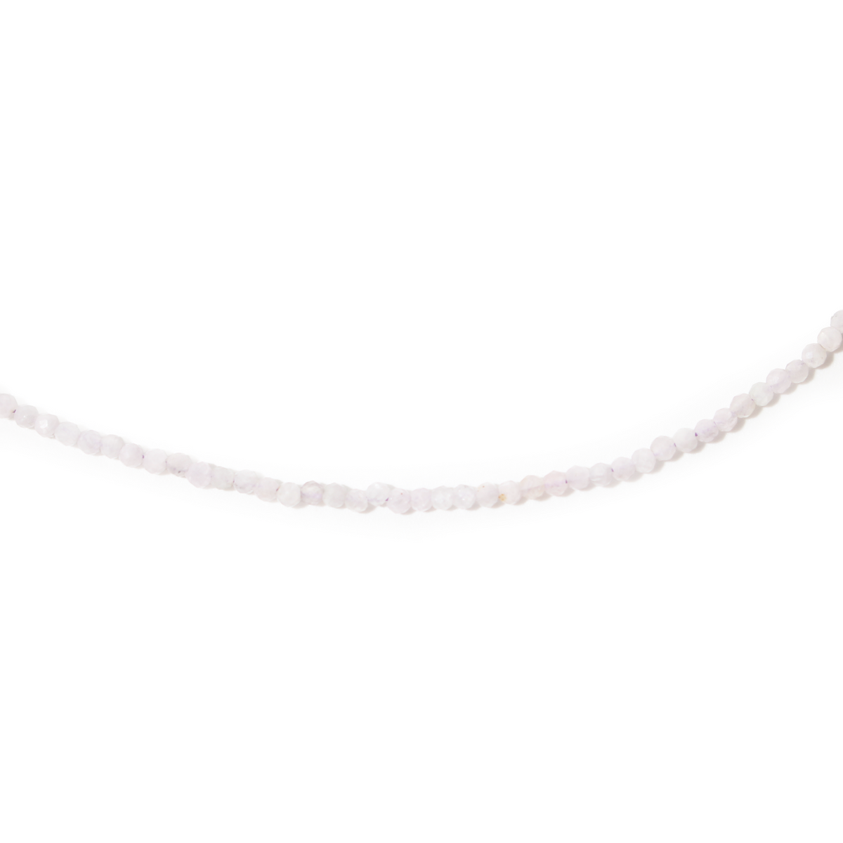 Kunzite Bead Necklace - 2-3mm