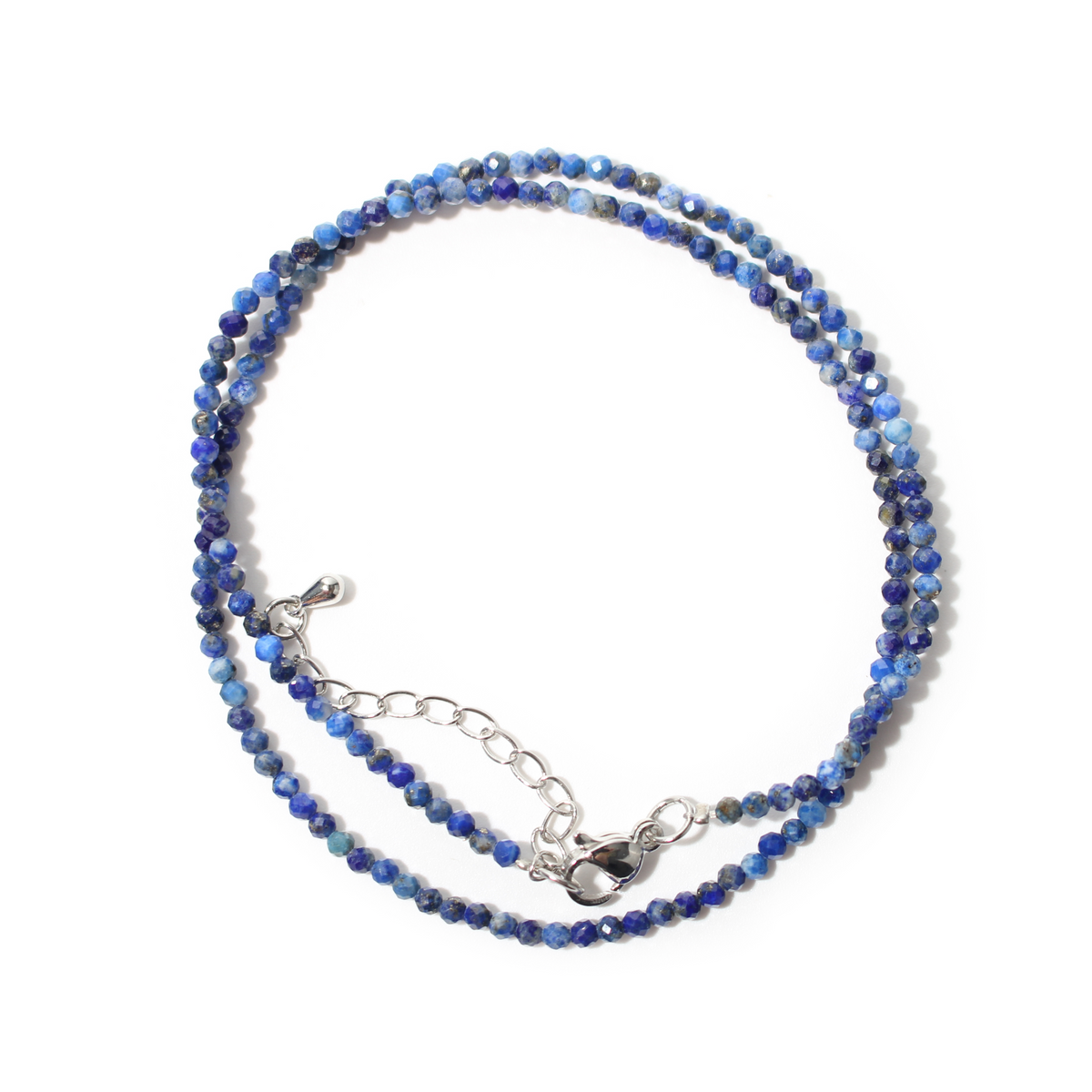 Lapis Lazuli Bead Necklace - 2-3mm