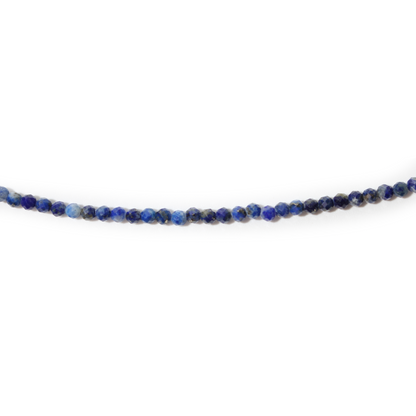 Lapis Lazuli Bead Necklace - 2-3mm