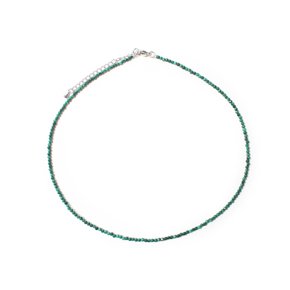 Malachite Bead Necklace - 2-3mm