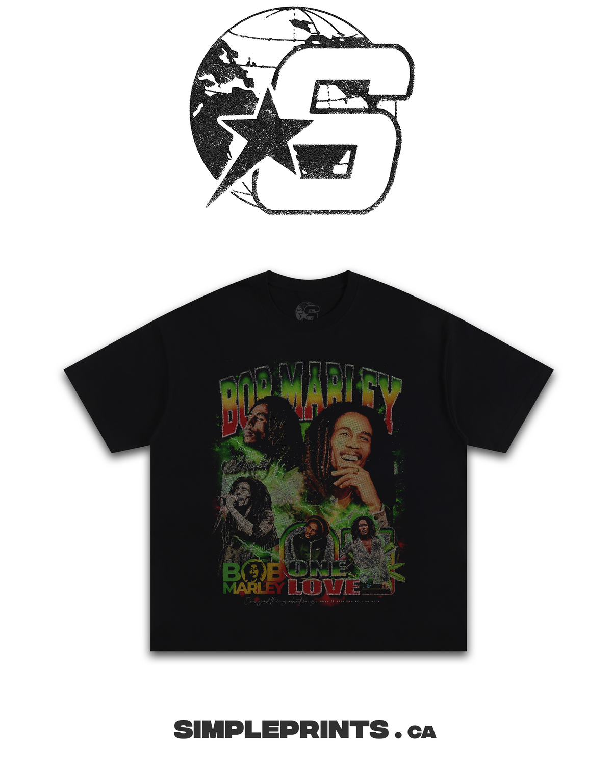 T-shirt graphique BOB MARLEY