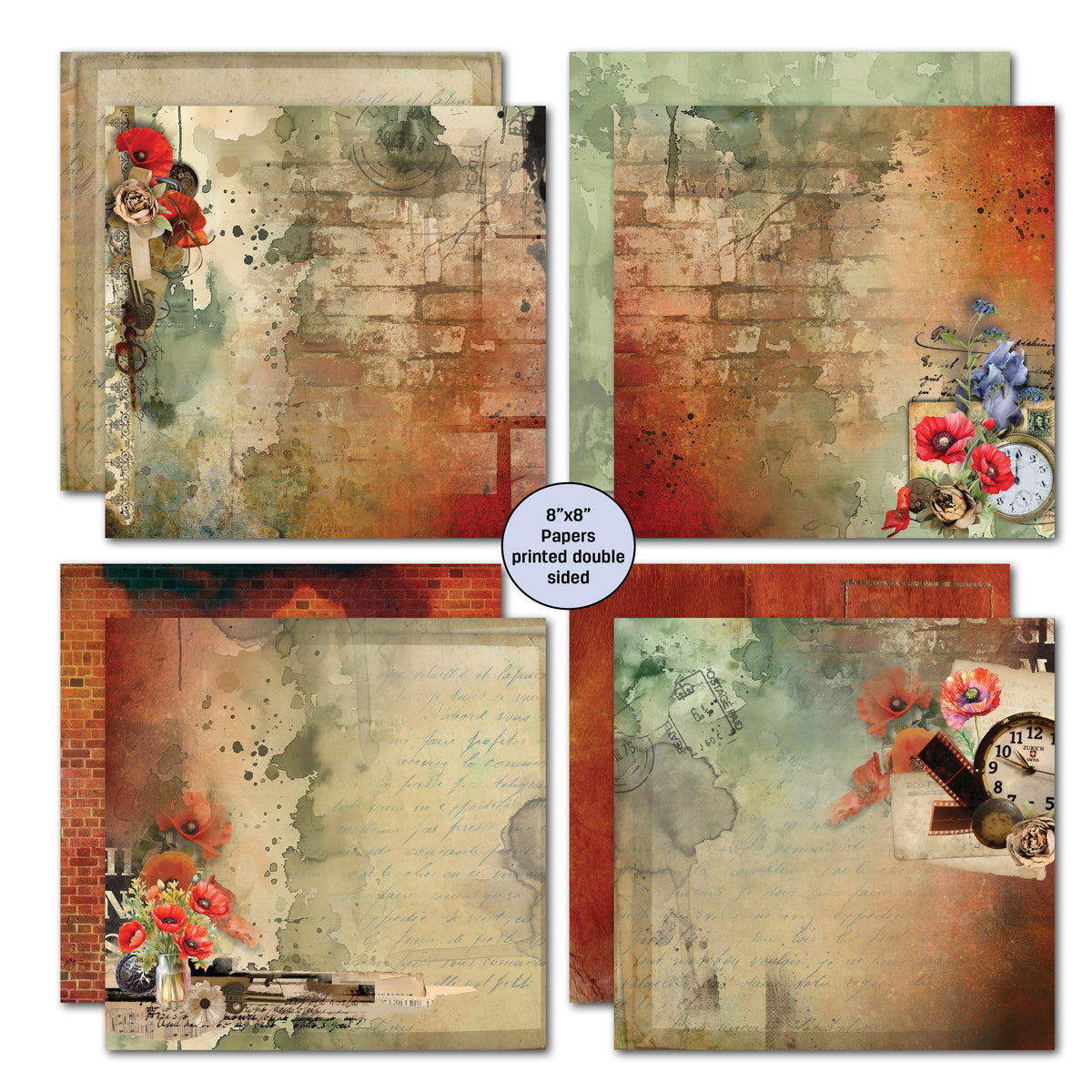 3Quarter Designs Never Forgotten 8x8 Paper Pack