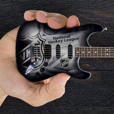Mini-guitare de collection 10" Logo LNH
