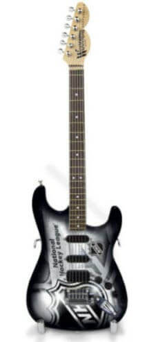 Mini-guitare de collection 10" Logo LNH