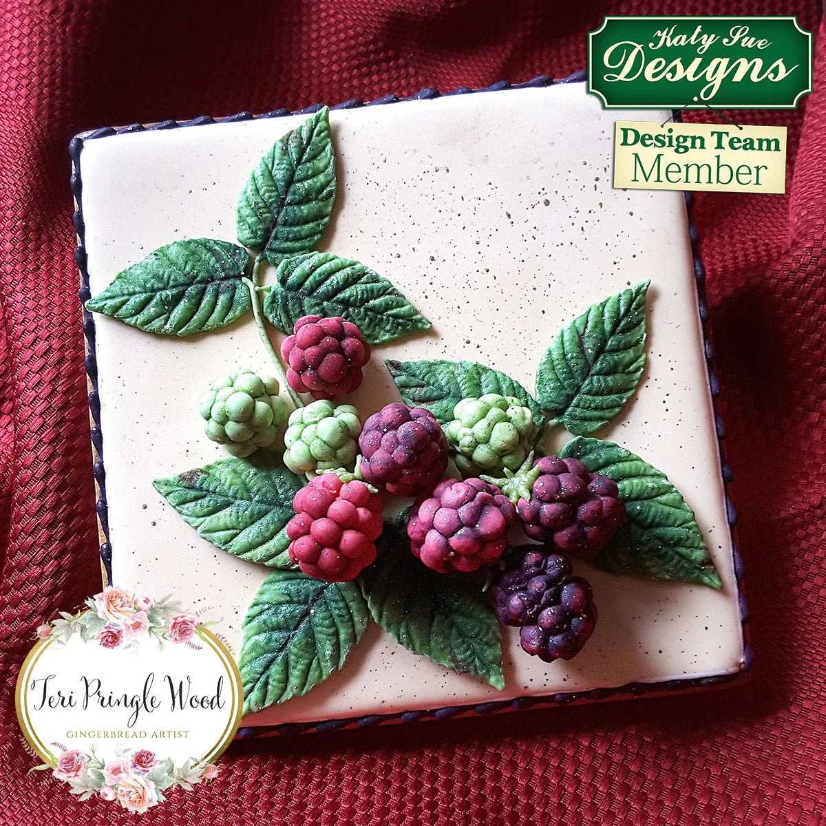 Flower Pro Blackberry and Oak leaves Silicone Mould