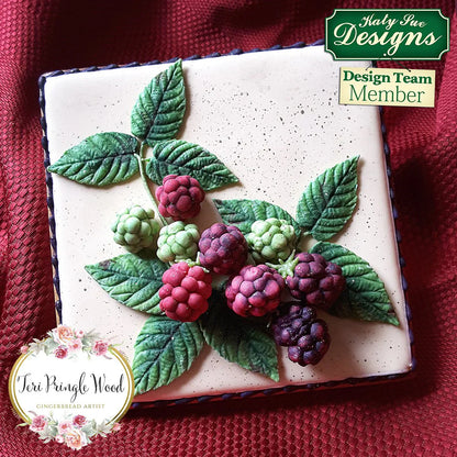 Flower Pro Blackberry and Oak leaves Silicone Mould