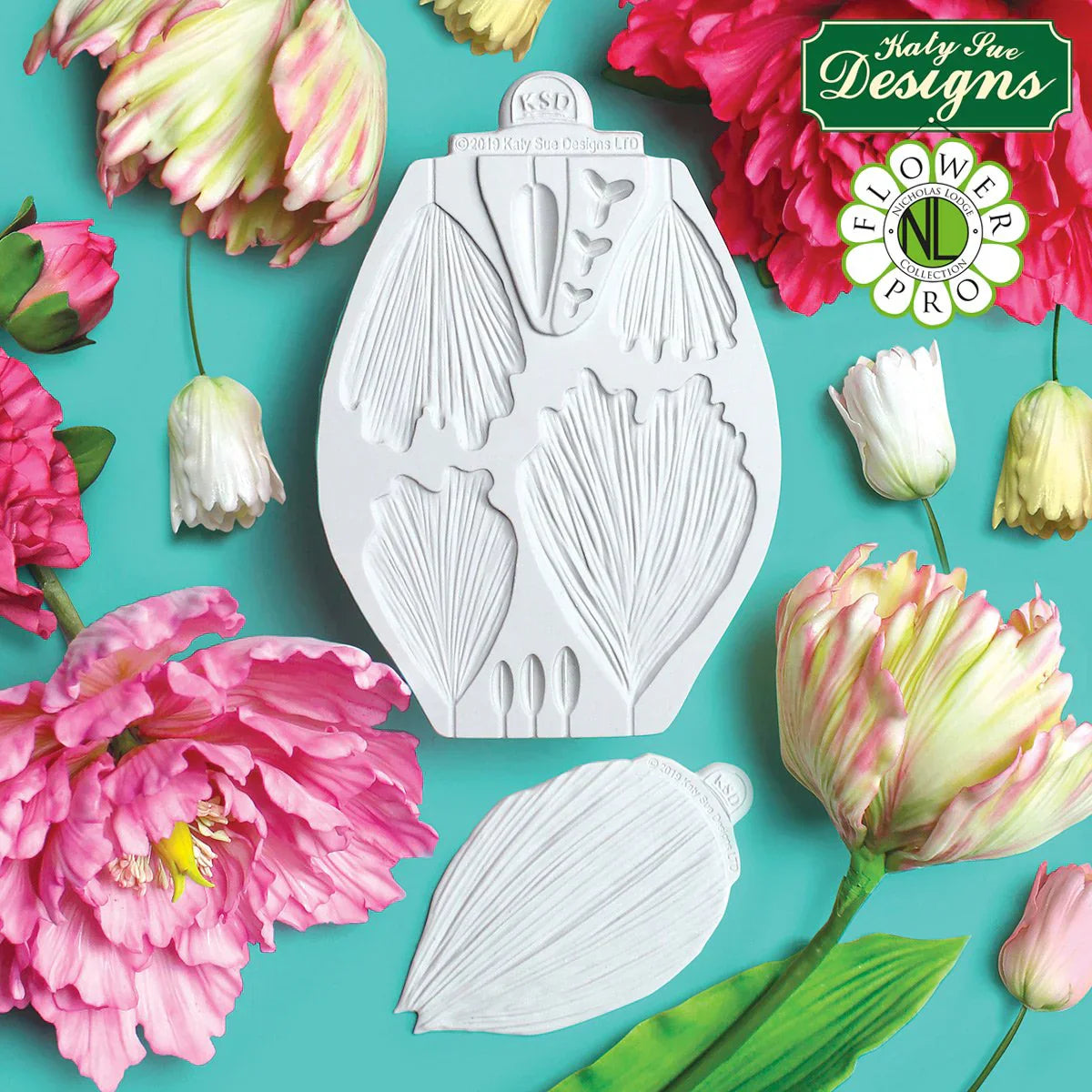 Moule et Veiner en silicone Pivoine / Tulipe Flower Pro