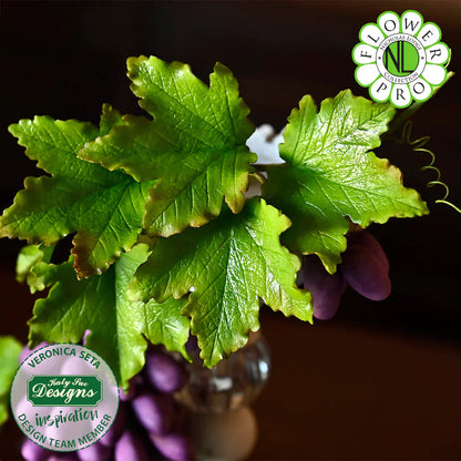Moule et veineur en silicone Flower Pro feuilles d'érable, de lierre et de ginkgo