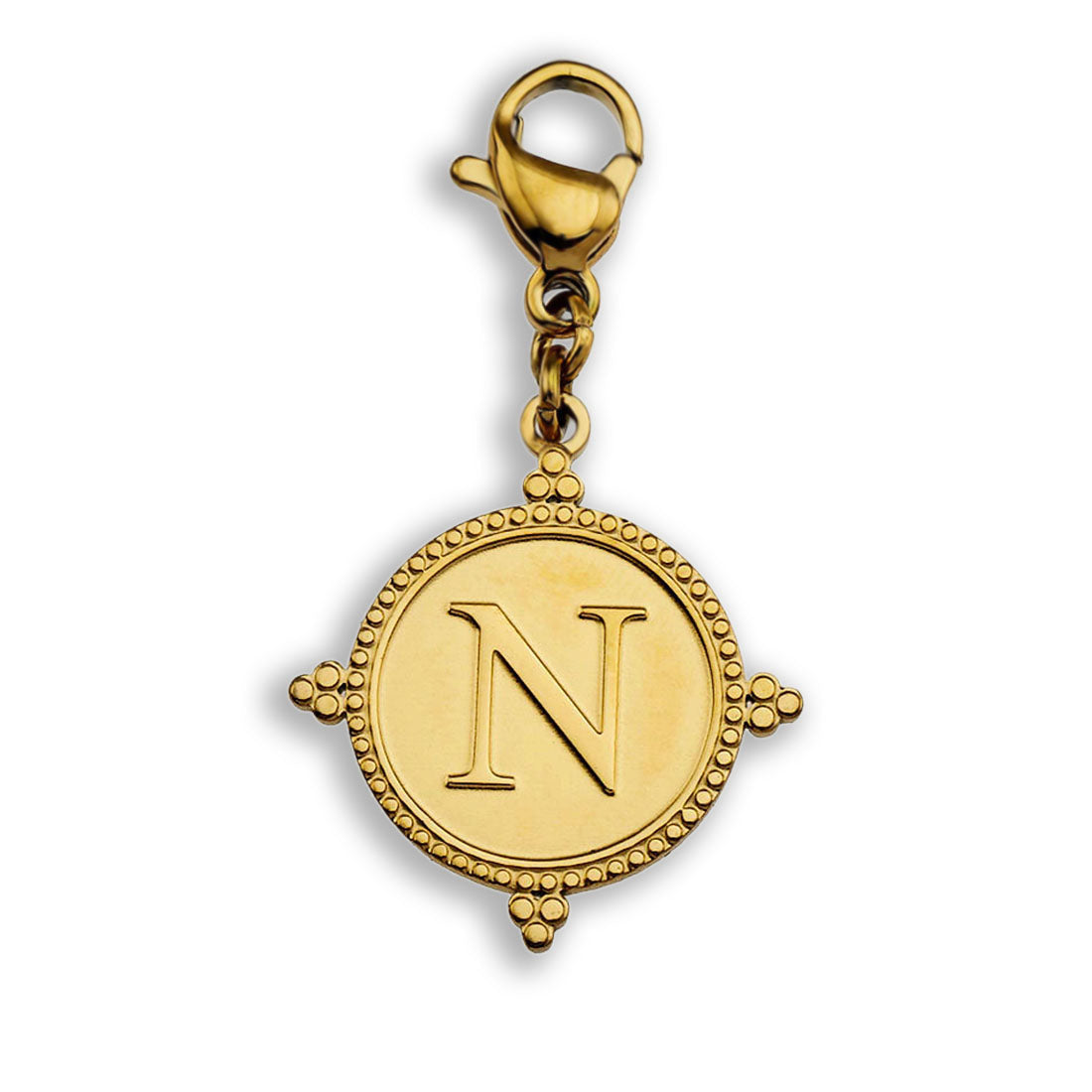 Gold Ornate Alphabet Letter Charms (A–Z) for Necklaces & Bracelets