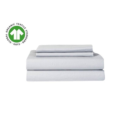 Parure de draps en percale de coton biologique essentielle
