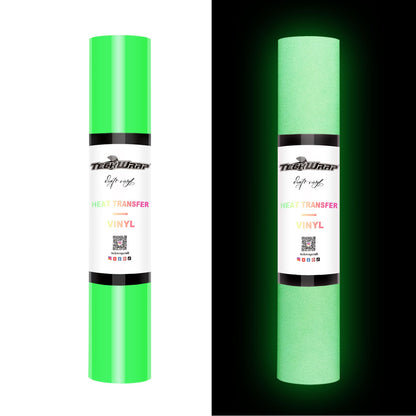 Vinyle thermocollant réfléchissant Teckwrap - Vert néon | Vinyle thermocollant tendance et durable pour t-shirts et costumes