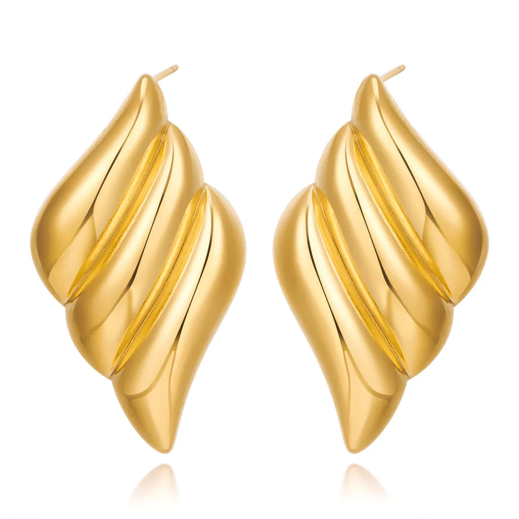 Triple Wing Gold Studs
