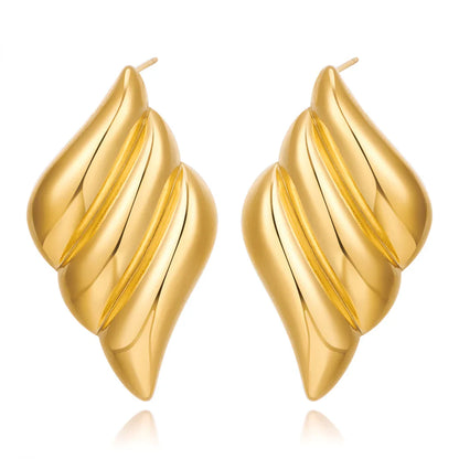 Triple Wing Gold Studs