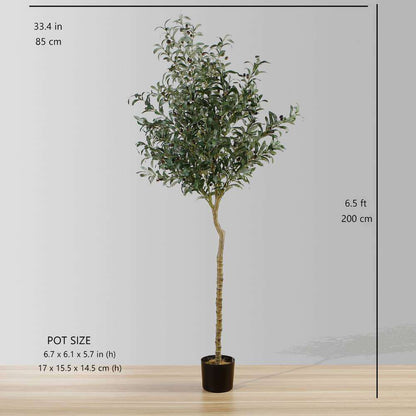 Plante artificielle en pot Olivier Oli (plusieurs tailles)
