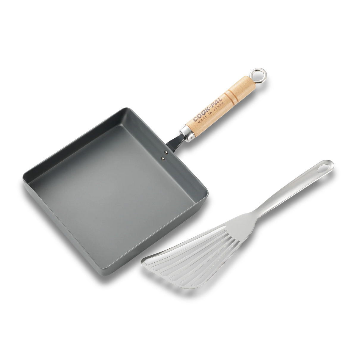 Yoshikawa Cook-Pal REN 18 x 18cm (Large) Nitrided Carbon Steel Tamagoyaki Pan