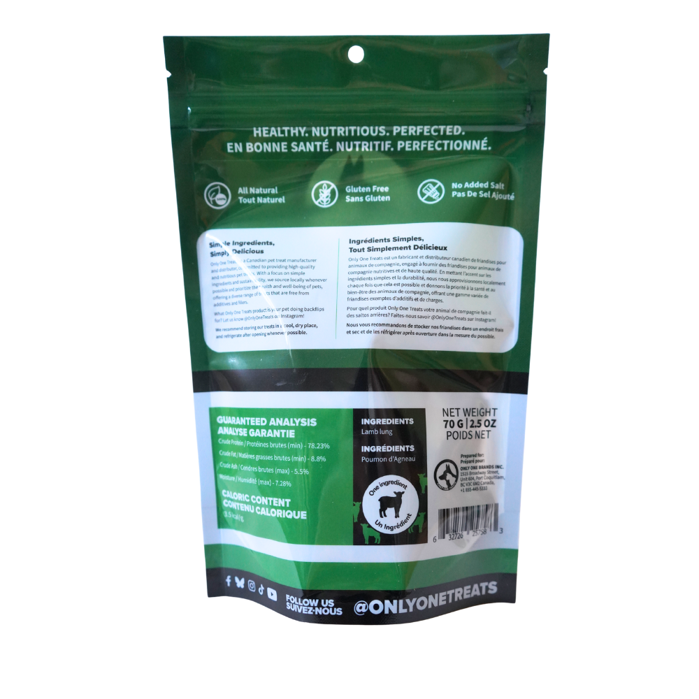 Poumon d'agneau 70g