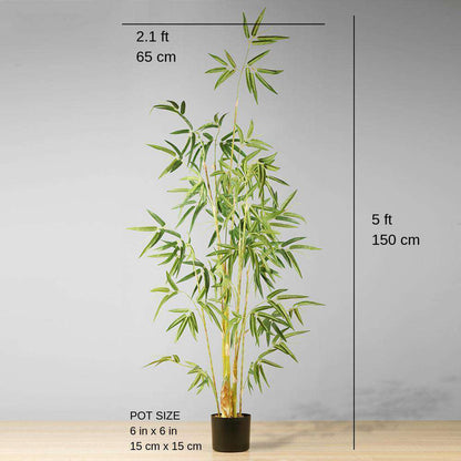 Plante en pot Osos artificielle en bambou (plusieurs tailles)