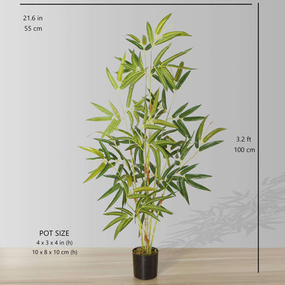 Plante en pot Osos artificielle en bambou (plusieurs tailles)