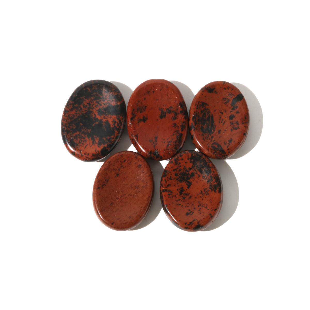 Mahogany Obsidian Worry Stone - Pack of 5