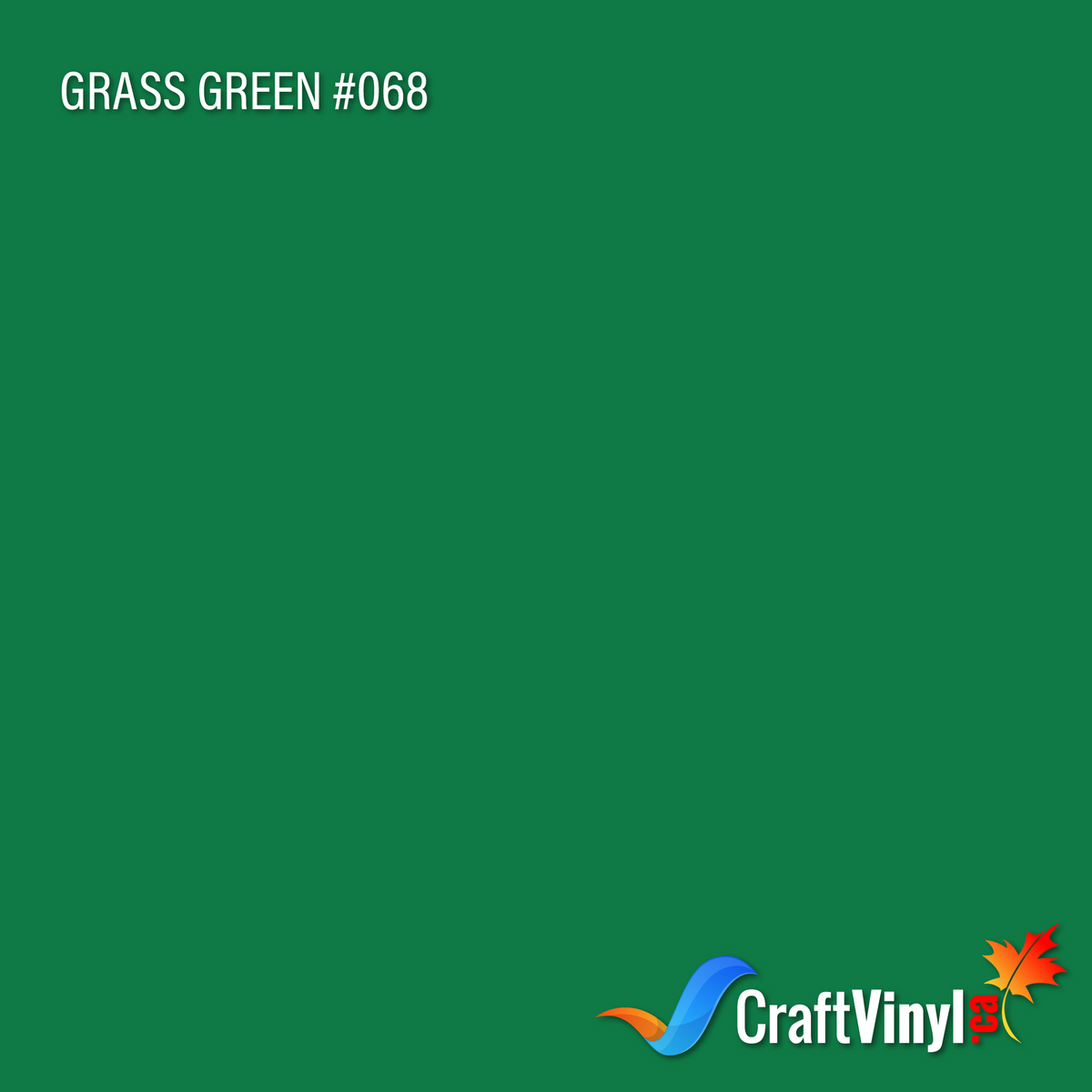 Oracal 651 Glossy Grass Green Vinyl #068 12''x5ft