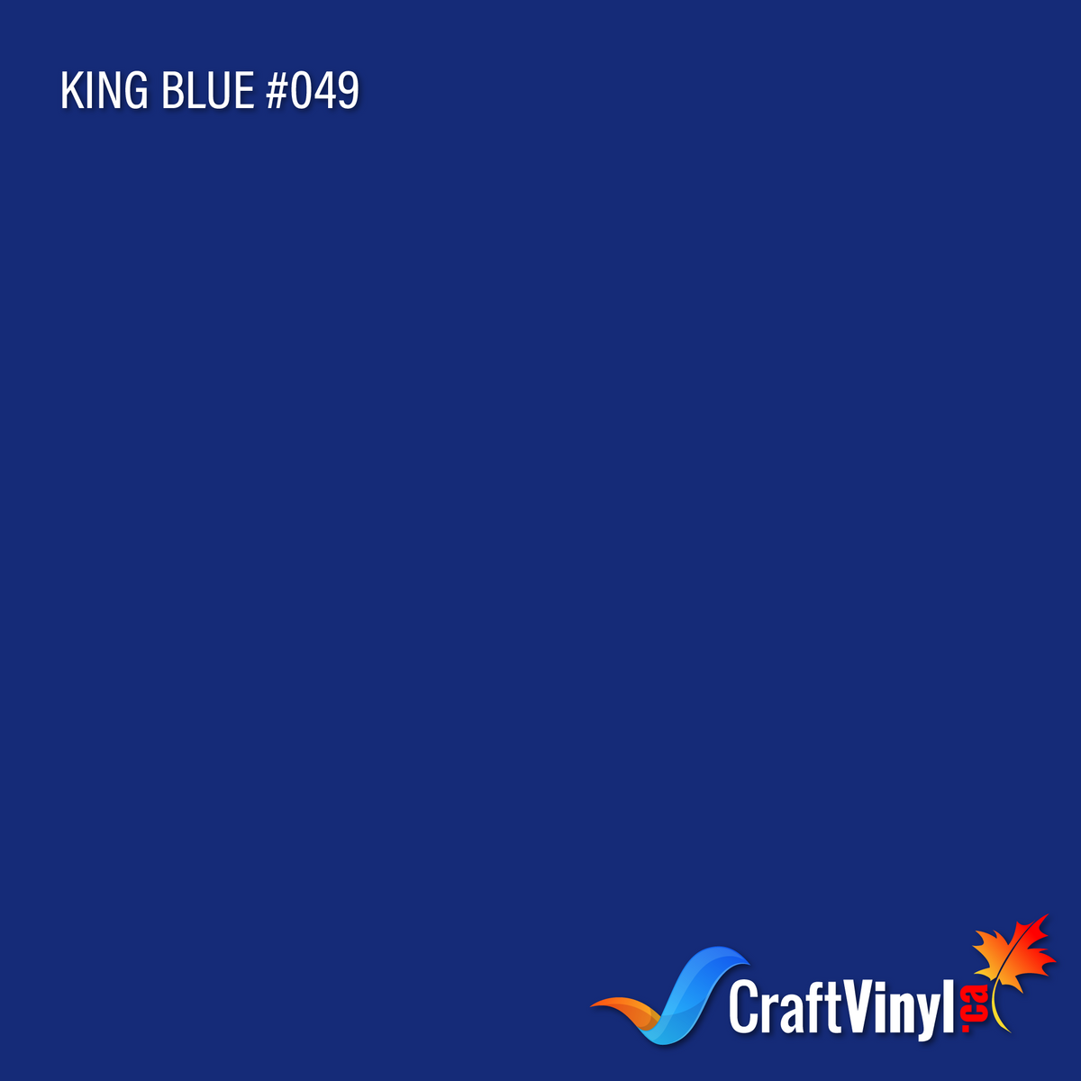Oracal 651 Glossy King Blue Vinyl #049 12''x5ft