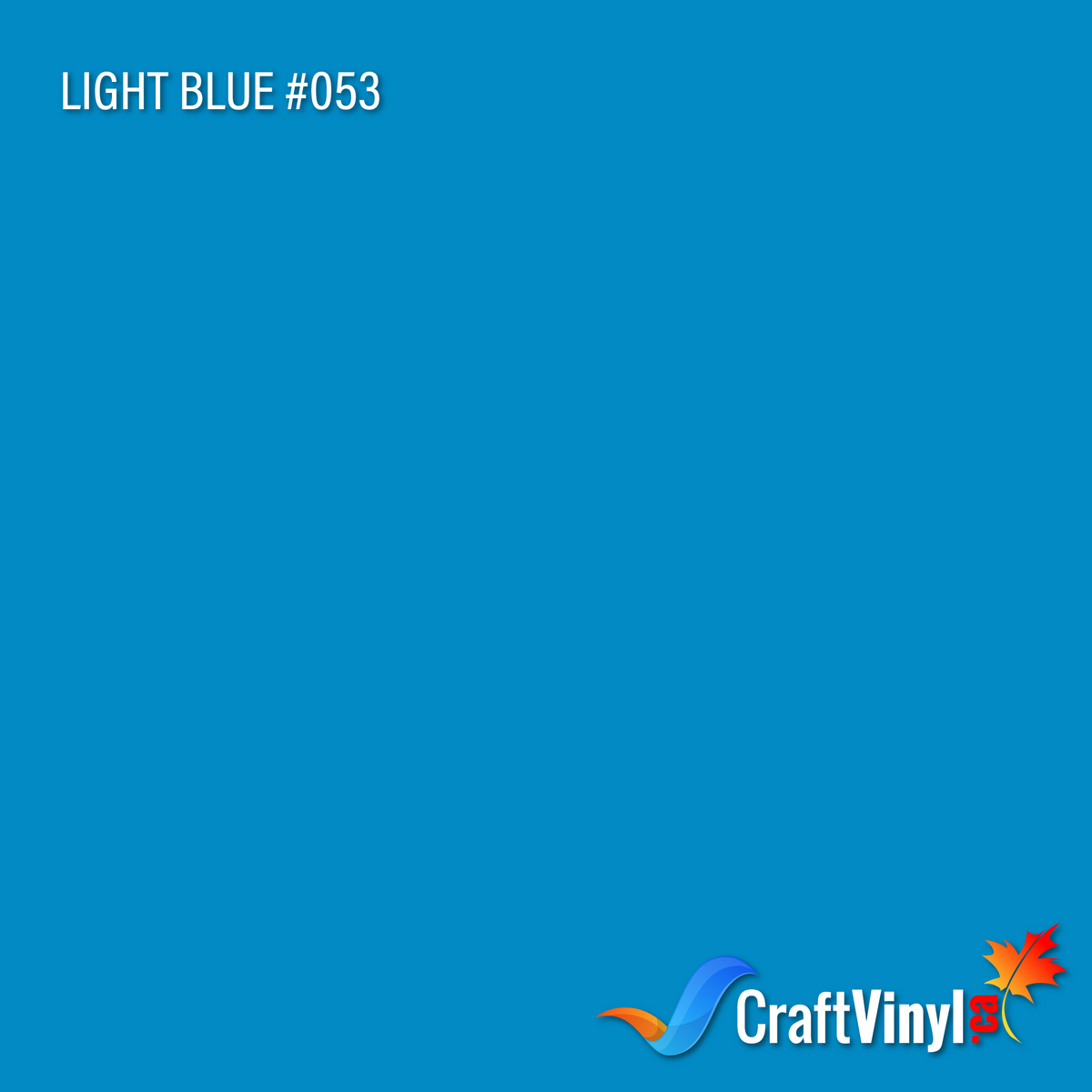 Oracal 651 Glossy Light Blue Vinyl #053 sheets and rolls