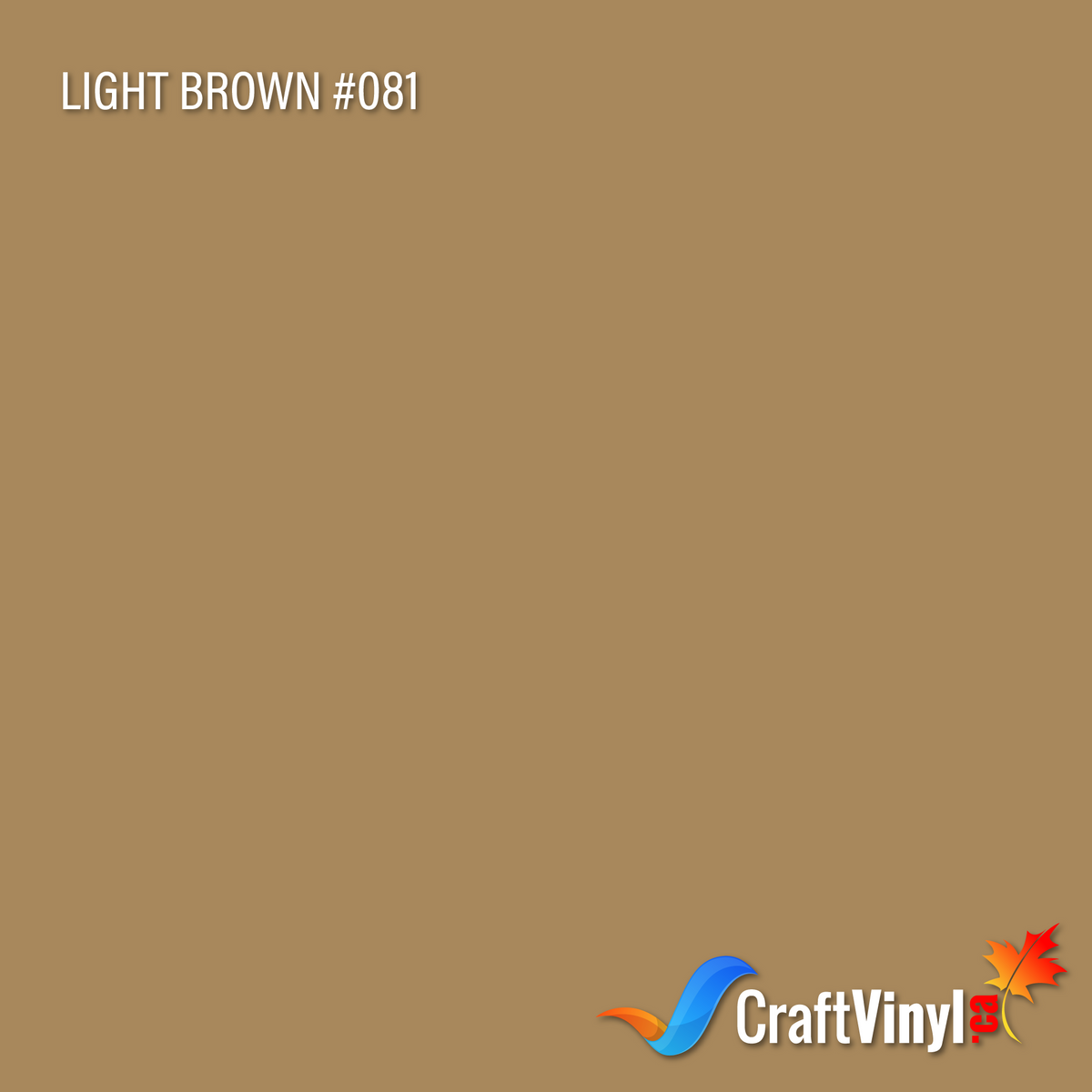 Oracal 651 Glossy Light Brown Vinyl #081 12''x5ft