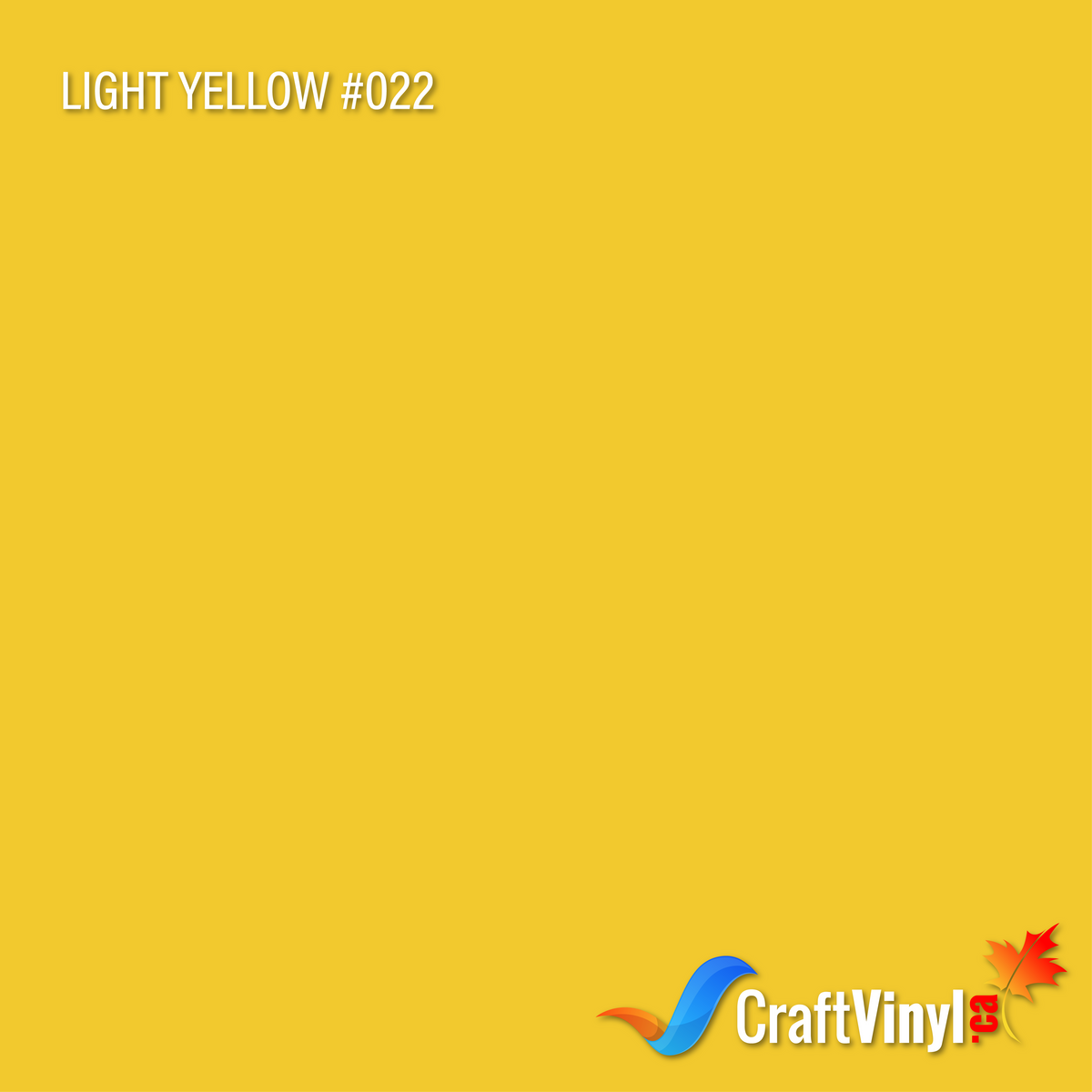 Oracal 651 Glossy Light Yellow #022 12'' x 5ft