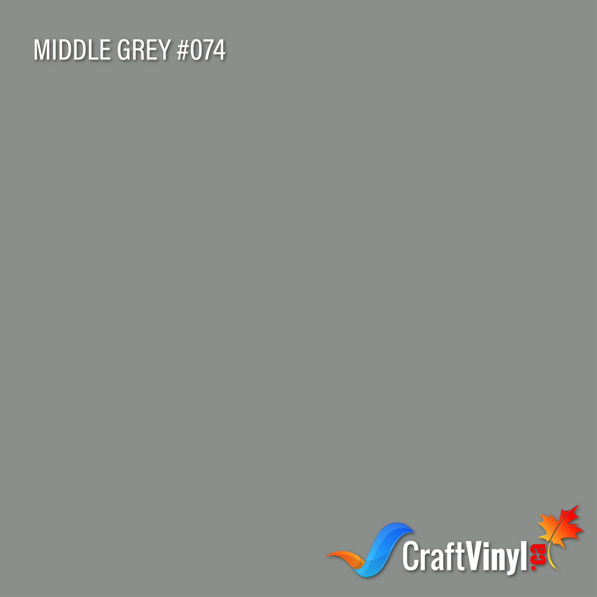 Vinyle adhésif Oracal 651 Brillant Gris Moyen #074