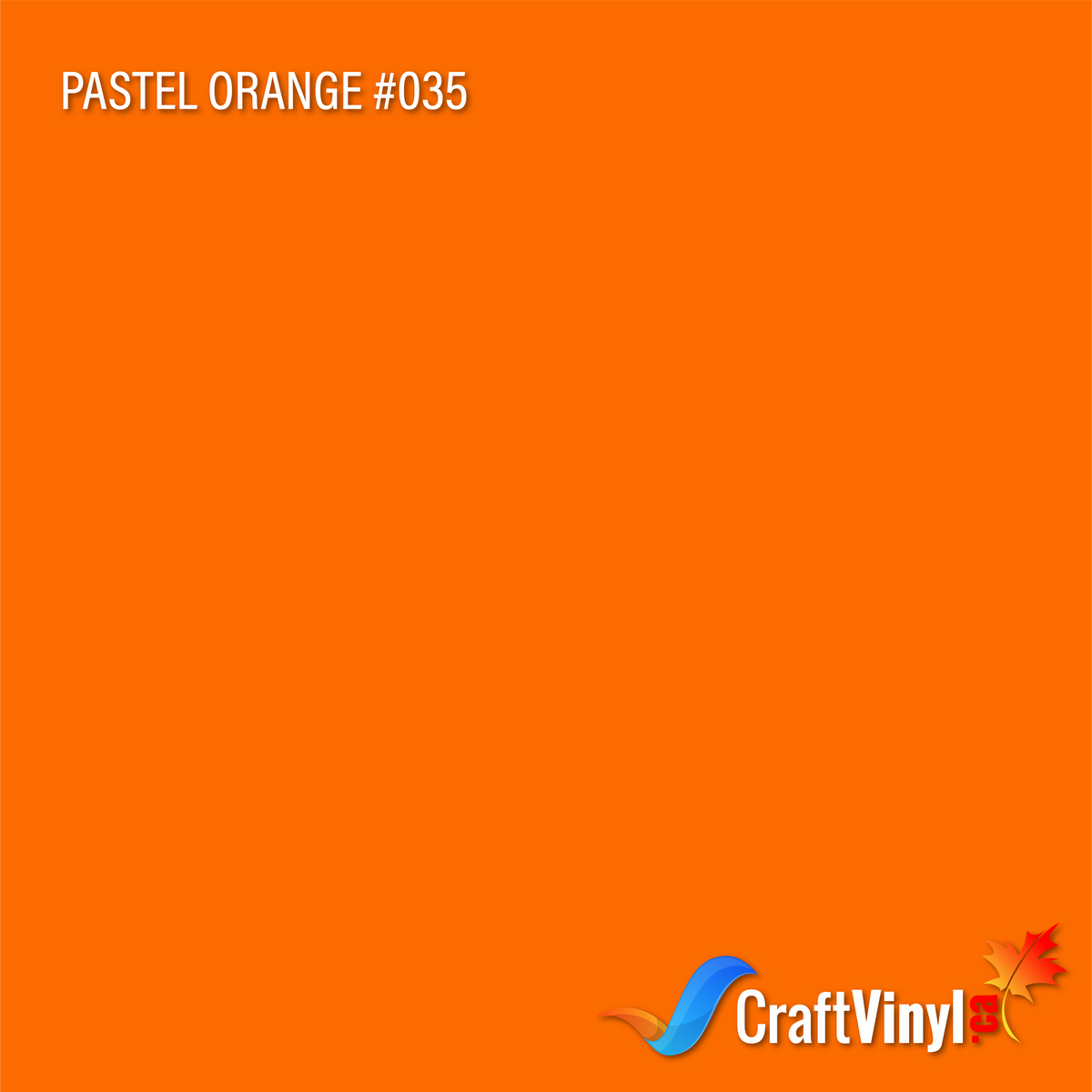 Vinyle Oracal 651 Brillant Orange Pastel #035