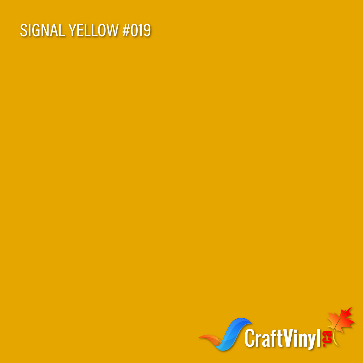 Vinyle brillant Oracal 651 Jaune de signalisation #019