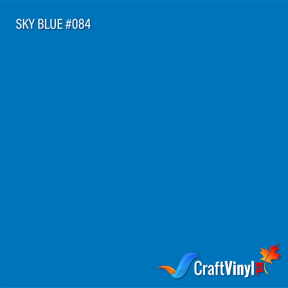 Oracal 651 Glossy Sky Blue Vinyl #084 sheets and rolls