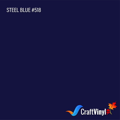 Oracal 651 Glossy Steel Blue #518 sheets and rolls