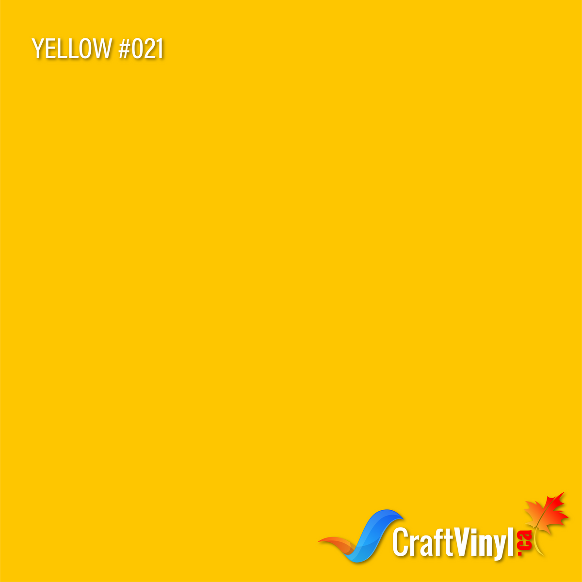 Oracal 651 Glossy Yellow #021 sheets and rolls