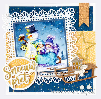 Bloc de papier Marianne Design A4 - Hygge d'hiver