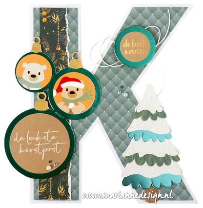 Matrice de découpe Creatables de Marianne Design - Boules de Noël de composition
