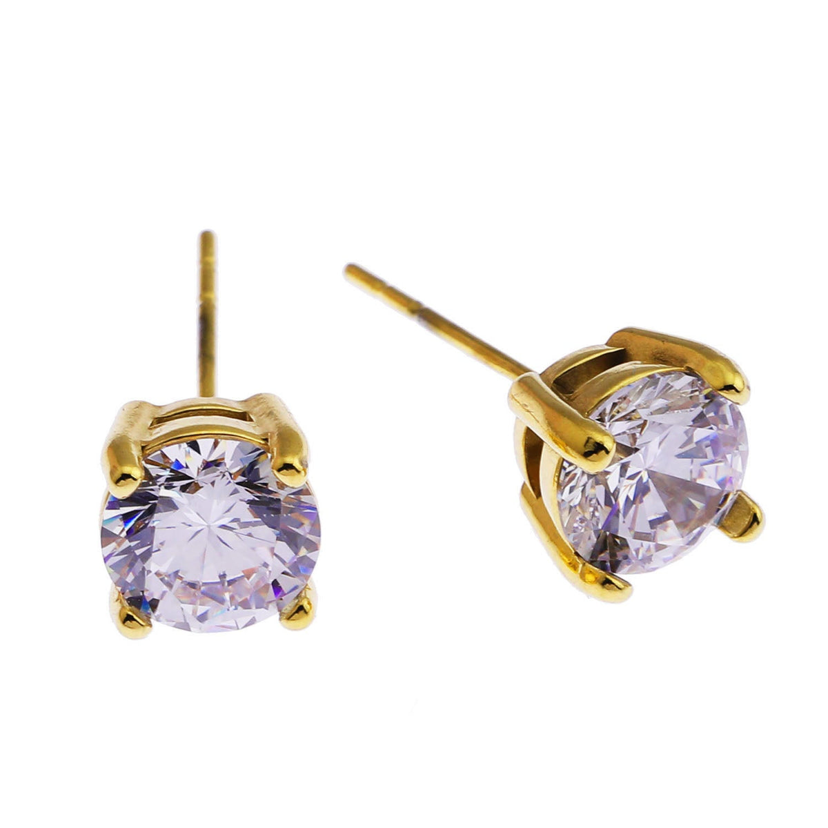 CODI Gold : Puces d'oreilles essentielles quotidiennes en moissanite (alternative au diamant)