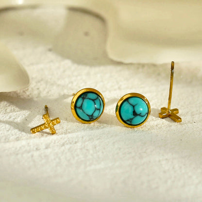 DORA Ensemble de 2 paires de boucles d'oreilles clous
