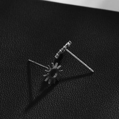 Style EDLA : Boucles d'oreilles clous « Nuit étoilée » en argent
